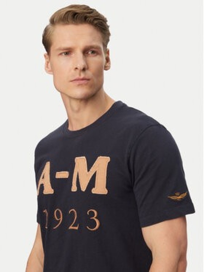 Aeronautica Militare T-Shirt 261TS2526UJ00686 Granatowy Regular Fit