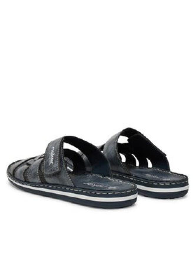 Rieker Klapki 21073-14 Granatowy