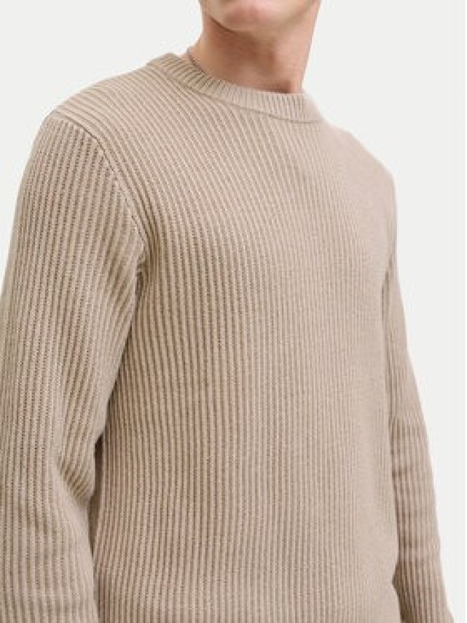 Jack & Jones Sweter Dover 12278816 Beżowy Regular Fit