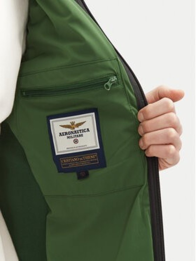 Aeronautica Militare Kurtka przejściowa 251AF498F559 Zielony Regular Fit
