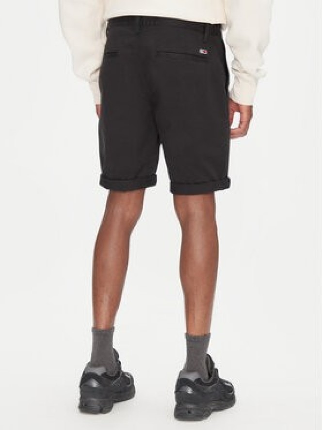 Tommy Jeans Szorty materiałowe Scanton DM0DM21950 Czarny Slim Fit