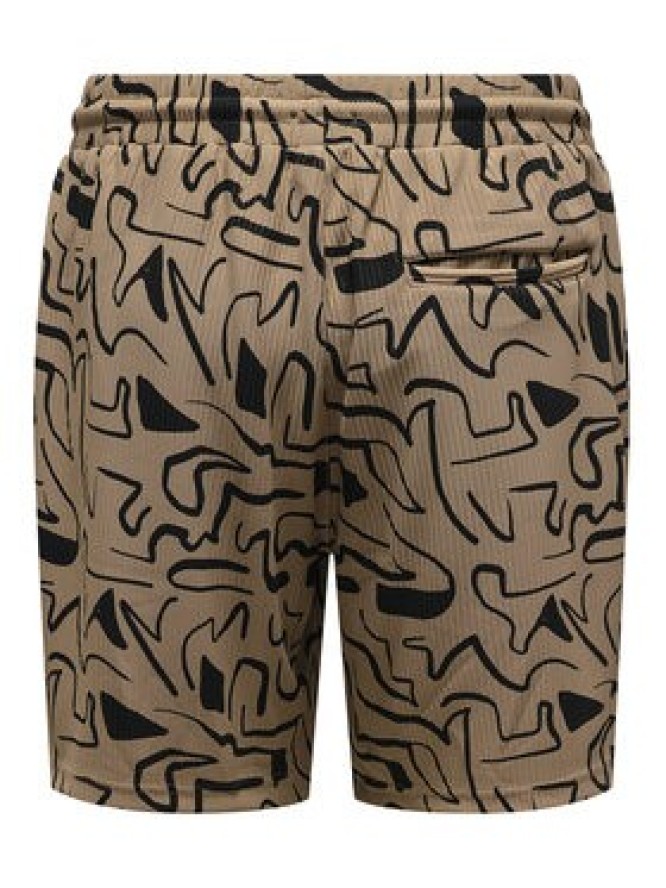 Only & Sons Szorty materiałowe Tel 22033513 Beżowy Regular Fit