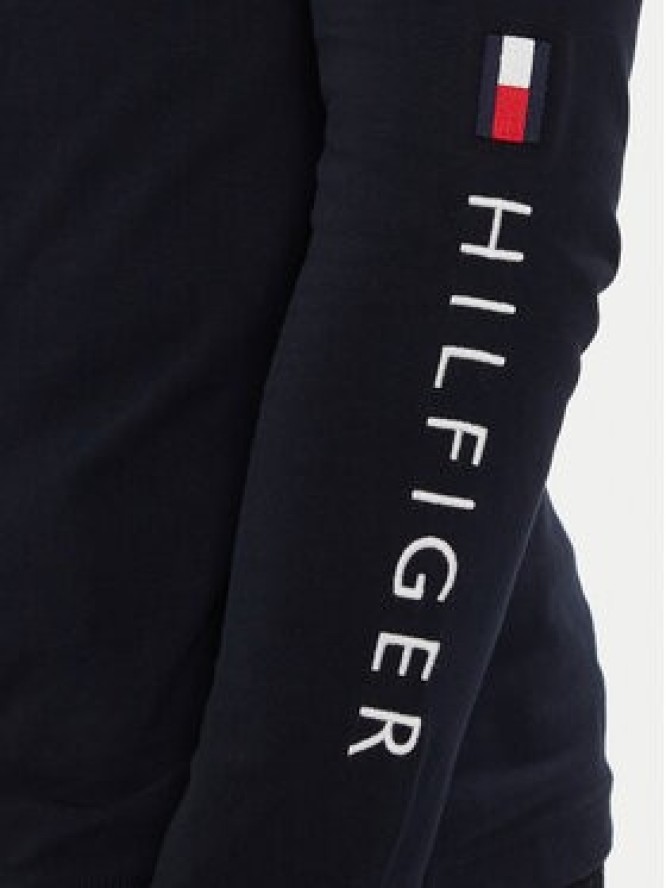 Tommy Hilfiger Longsleeve Logo MW0MW09096 Granatowy Regular Fit