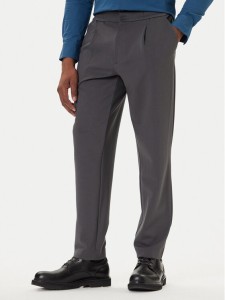 Calvin Klein Chinosy LV04LE613G Szary Slim Fit