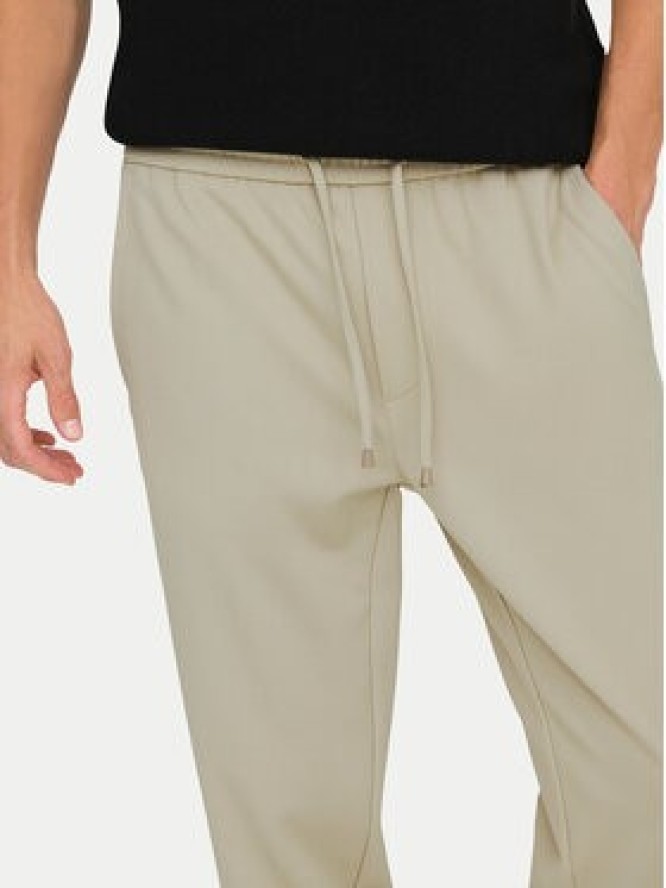 Only & Sons Spodnie materiałowe Linus 22029924 Beżowy Tapered Fit