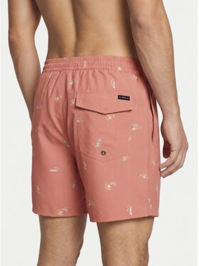 Quiksilver Szorty kąpielowe Stretch Printed Volley 16 EQYJV04217 Różowy Regular Fit