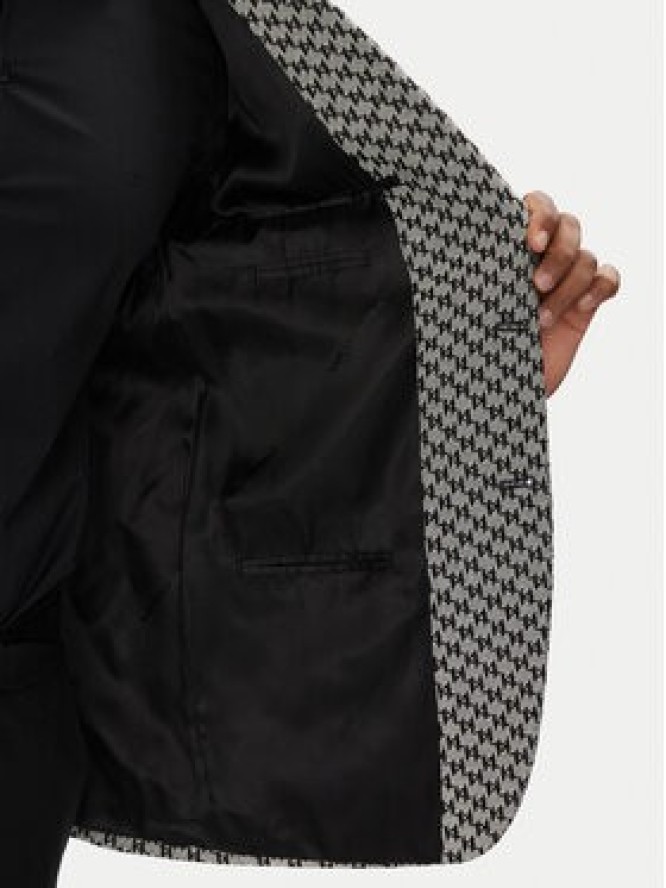 KARL LAGERFELD Marynarka 155106 553115 Szary Regular Fit