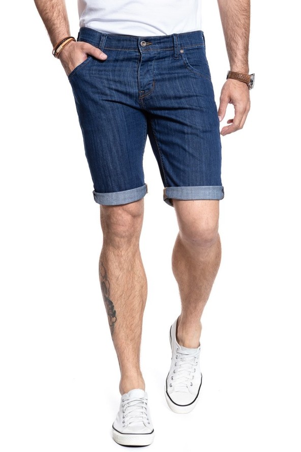 SPODENKI MUSTANG 5 Pocket Short DENIM BLUE 1007373 5000 580