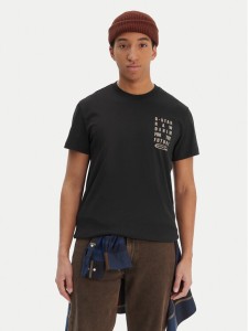 G-Star Raw T-Shirt Text Chest D25968-C506 Czarny Regular Fit