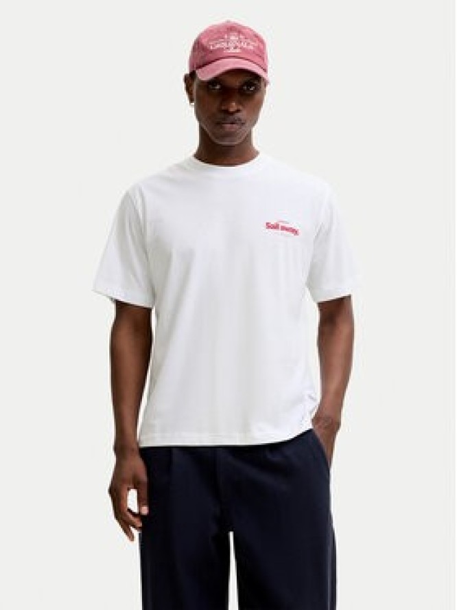 Jack & Jones T-Shirt Riviera 12295161 Biały Relaxed Fit