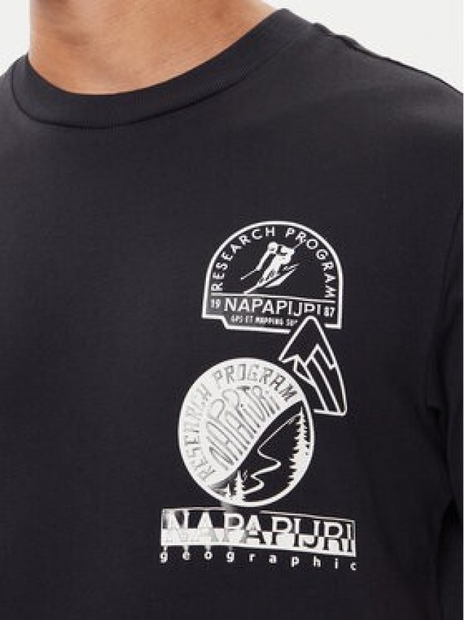 Napapijri T-Shirt S-Funes Ss NP0A88UA Czarny Regular Fit
