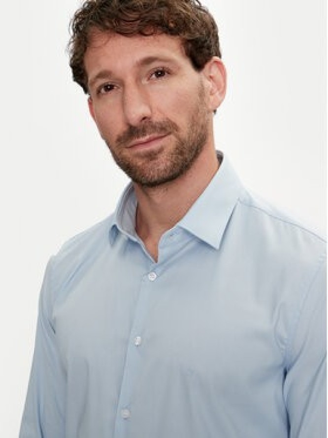 Calvin Klein Koszula K10K113182 Niebieski Slim Fit