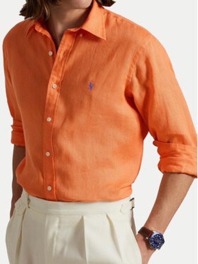 Polo Ralph Lauren Koszula 710968915009 Pomarańczowy Slim Fit