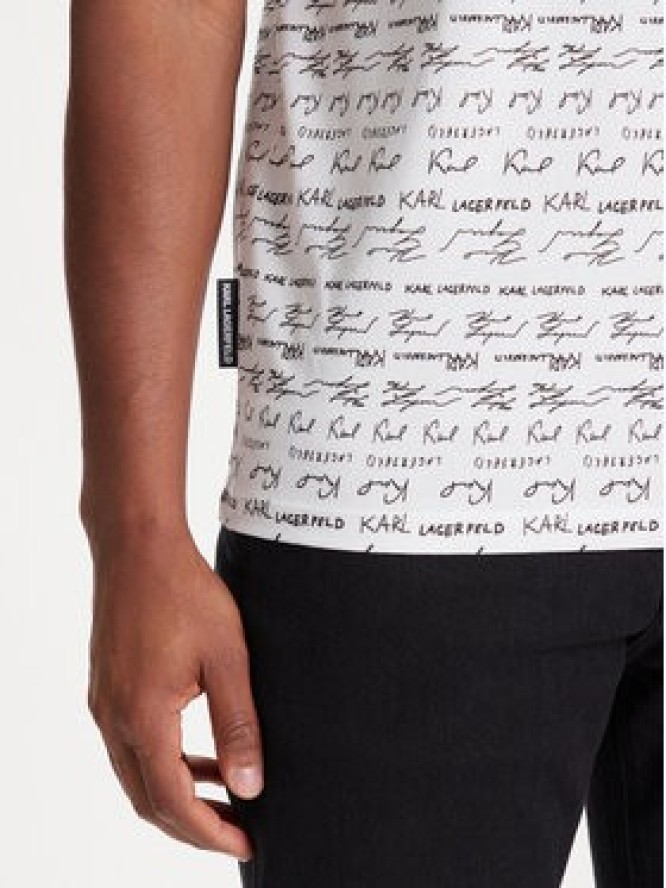 KARL LAGERFELD T-Shirt 755040 553225 Biały Regular Fit