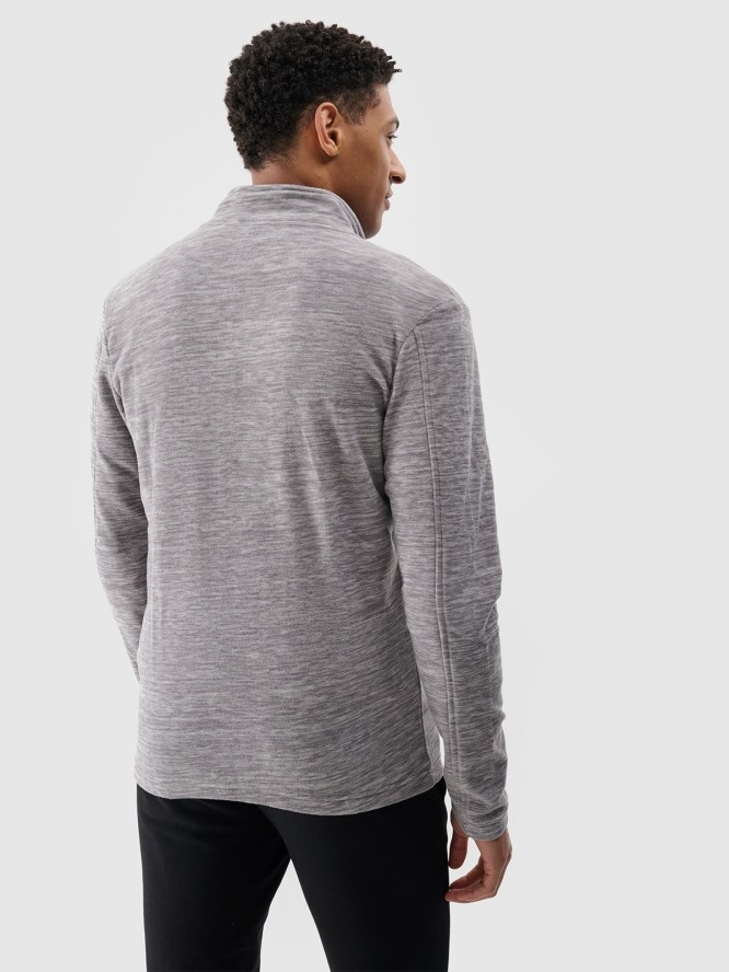 4F Polar ze stójką regular męski - szary XL