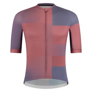VELOCE Short Sleeve Jersey, Metallic Maroon