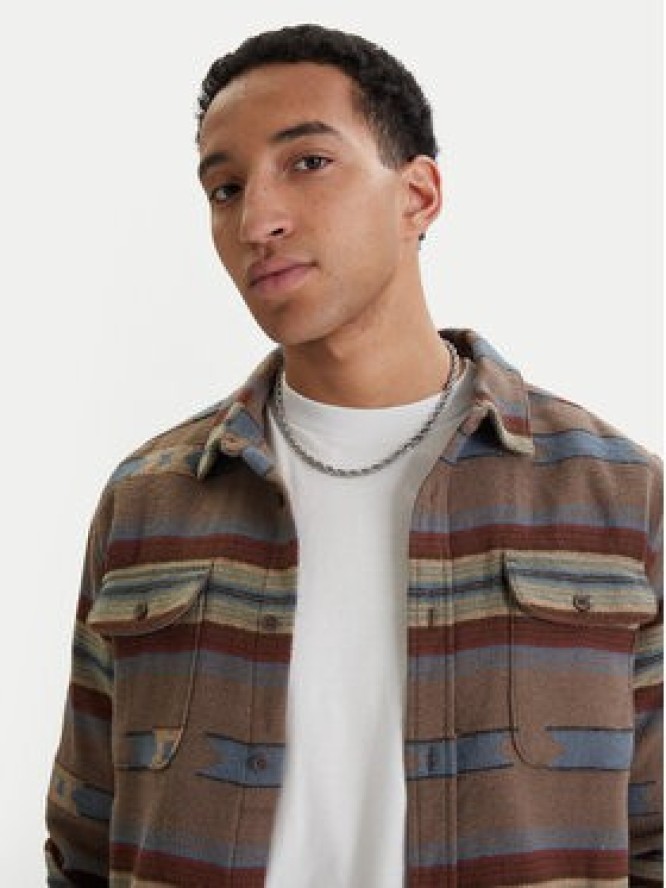 RVCA Koszula Dayshift 23A053505 Brązowy Regular Fit