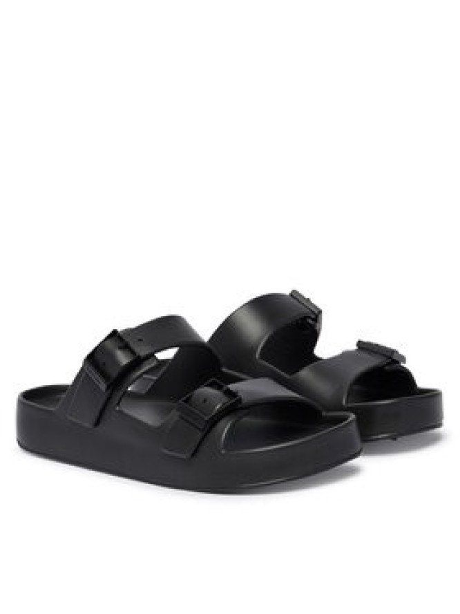 Calvin Klein Klapki Ergon Eva Double Bar Sandal HM0HM02116 Czarny
