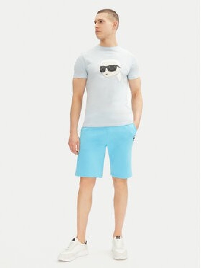 KARL LAGERFELD Szorty sportowe 705014 552900 Błękitny Regular Fit