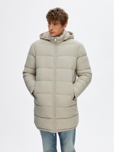 Selected Homme Kurtka zimowa Cooper 16089959 Beżowy Regular Fit