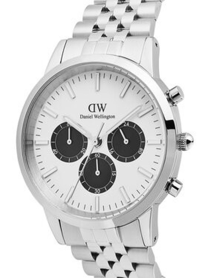 Daniel Wellington Zegarek Iconic Chronograph DW00100872 Srebrny