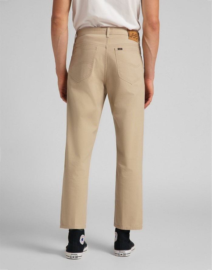 LEE EDEN MĘSKIE SPODNIE MATERIAŁOWE SERVICE SAND L70FLD10 112118624