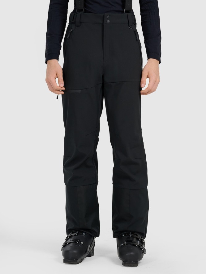 4F Spodnie narciarskie softshellowe membrana 10000 męskie - czarne M
