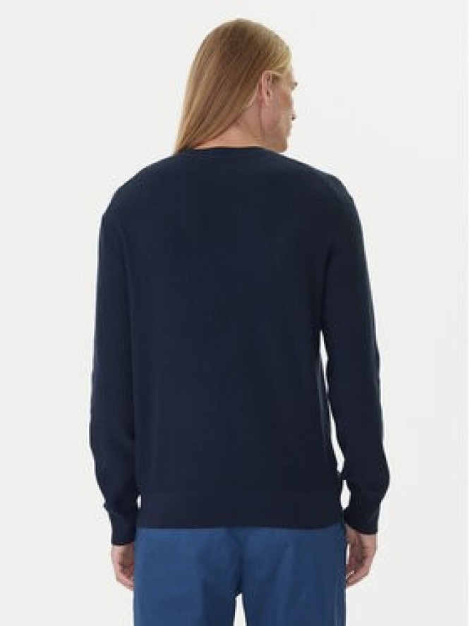 Calvin Klein Sweter LV04LB327G Granatowy Regular Fit