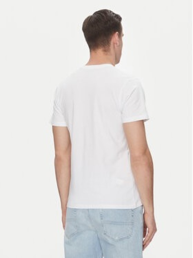 Schott NYC T-Shirt TSCASUALV Biały Regular Fit