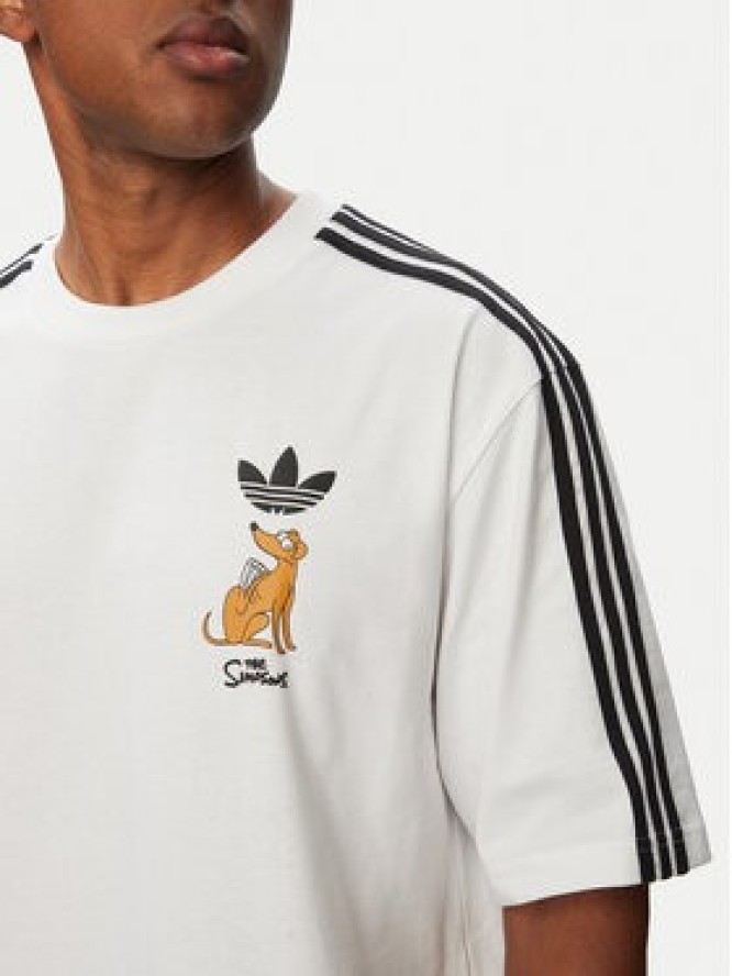 adidas T-Shirt Little Santas Helper Graphic LG5060 Biały Regular Fit