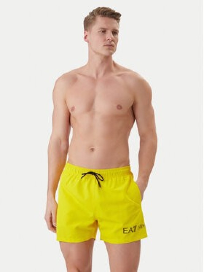 EA7 Emporio Armani Szorty kąpielowe 7M002000 AF13049 M2047 Żółty Regular Fit