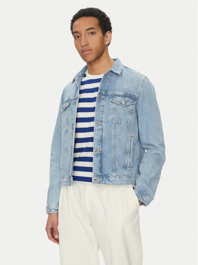 Tommy Hilfiger Kurtka jeansowa MW0MW38956 Niebieski Regular Fit