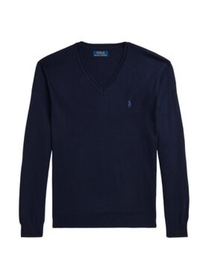 Polo Ralph Lauren Sweter 710946142001 Granatowy Slim Fit