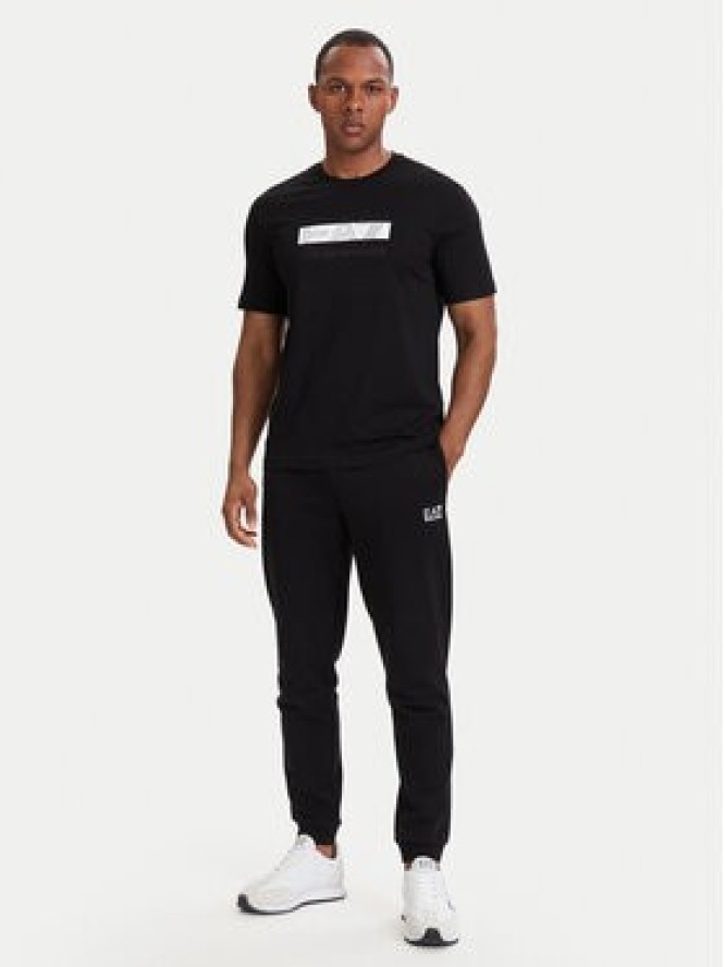EA7 Emporio Armani T-Shirt 7M002415 AF10375 MC001 Czarny Regular Fit