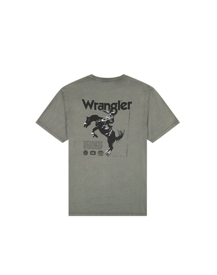 WRANGLER GRAPHIC TEE MĘSKA KOSZULKA T-SHIRT GUN METAL 112351232 W7CA018218