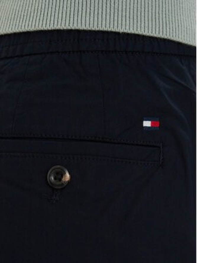 Tommy Hilfiger Chinosy Denton MW0MW42340 Granatowy Slim Fit