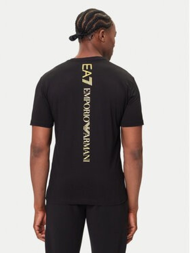 EA7 Emporio Armani T-Shirt 7M000567 AF10375 MC004 Czarny Regular Fit