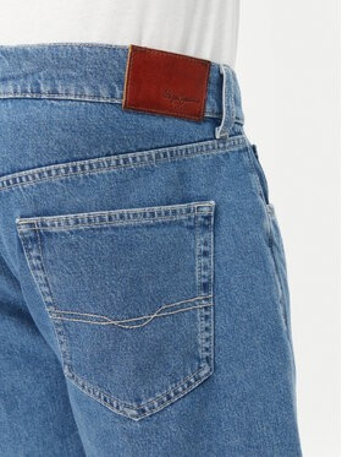 Pepe Jeans Szorty jeansowe PM801176 Niebieski Loose Fit