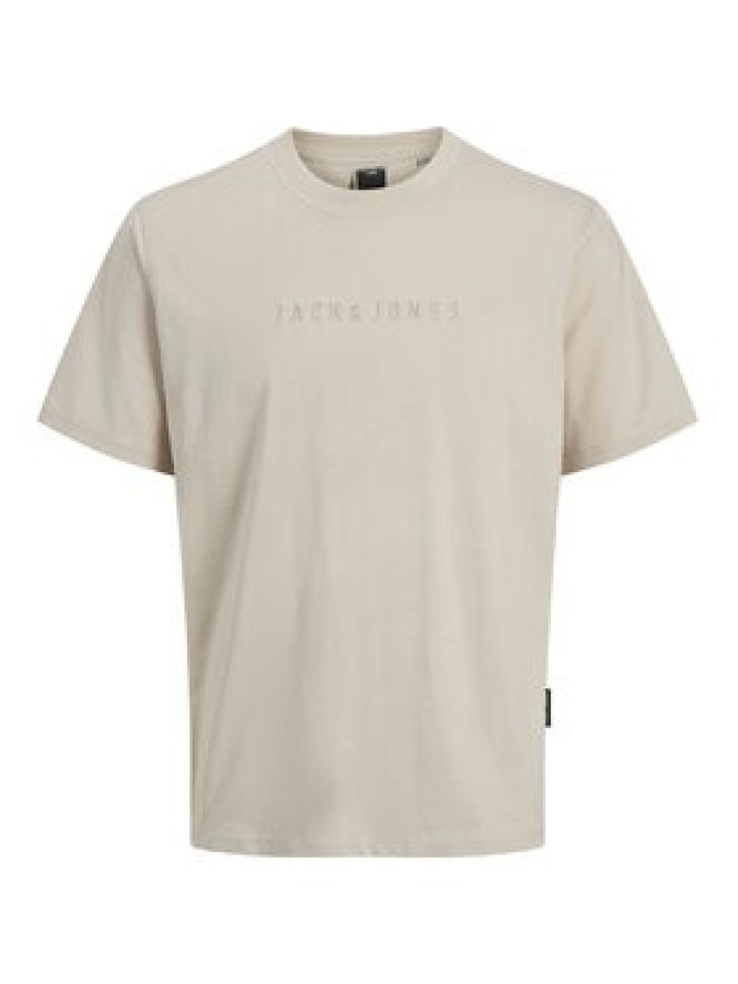 Jack & Jones T-Shirt Recharge 12273070 Beżowy Relaxed Fit