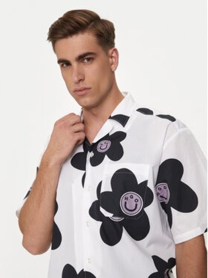 Hugo Koszula Eligino 50513855 Biały Oversize