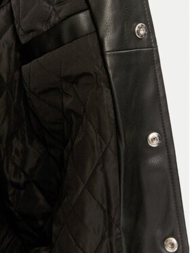 Richmond X Kurtka z imitacji skóry Meleb UMA24217GB Czarny Regular Fit