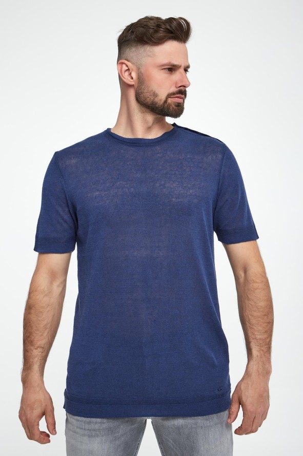 T-shirt męski lniany LIU JO