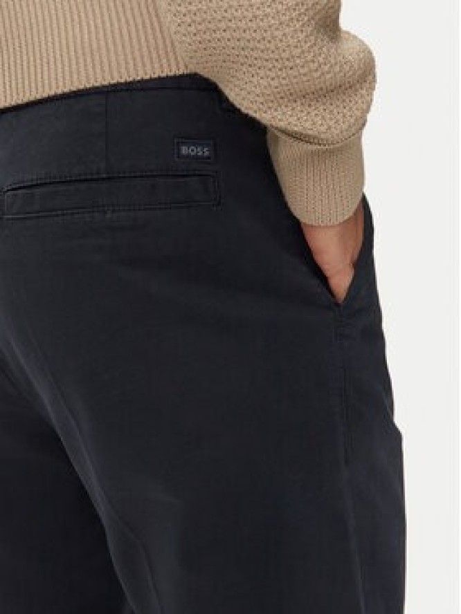 Boss Spodnie materiałowe 50524390 Granatowy Regular Fit