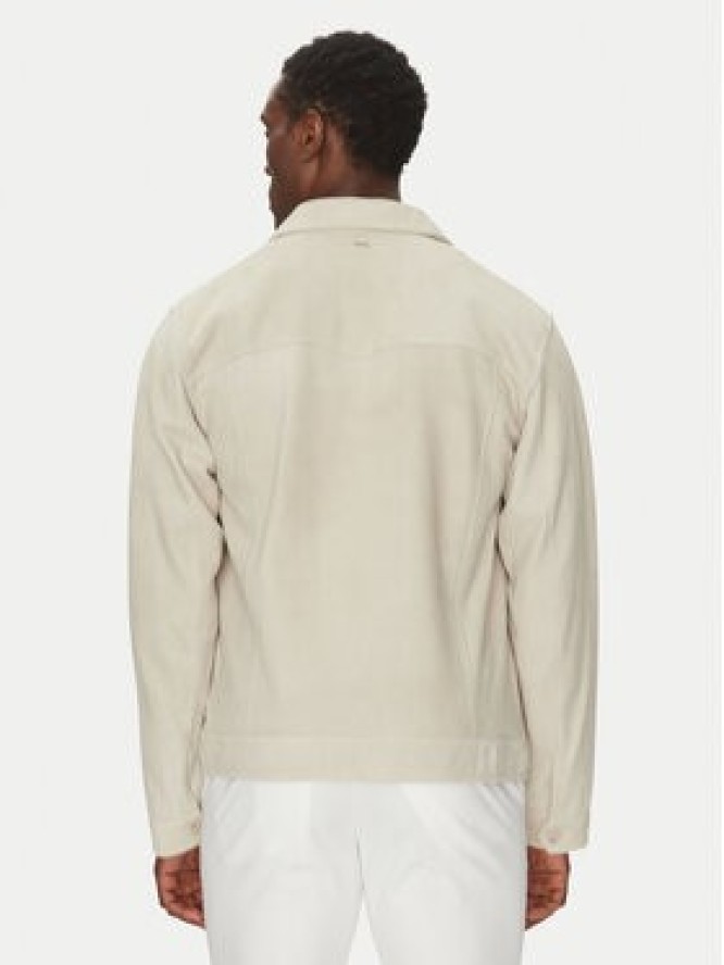 BOSS Kurtka skórzana 50538002 Biały Regular Fit