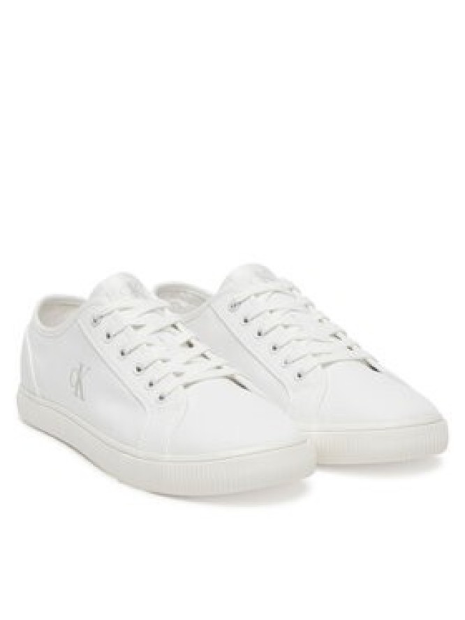 Calvin Klein Jeans Tenisówki Ess Vulc Low Mg Canvas YM0YM01209 Biały