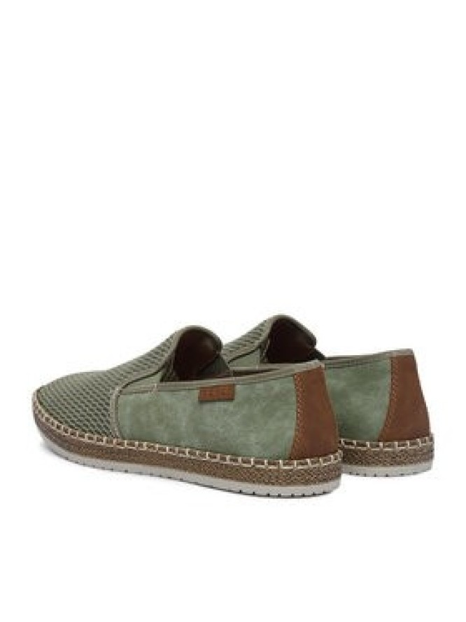 Rieker Espadryle CEO-B5265-52 Zielony jasny