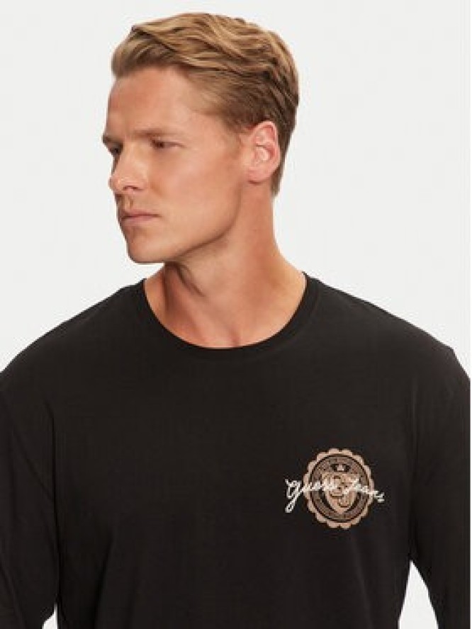 Guess Jeans Longsleeve M4BI84 K8FQ4 Czarny Regular Fit