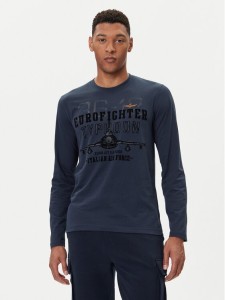 Aeronautica Militare Longsleeve 252TS2477UJ00641 Granatowy Regular Fit