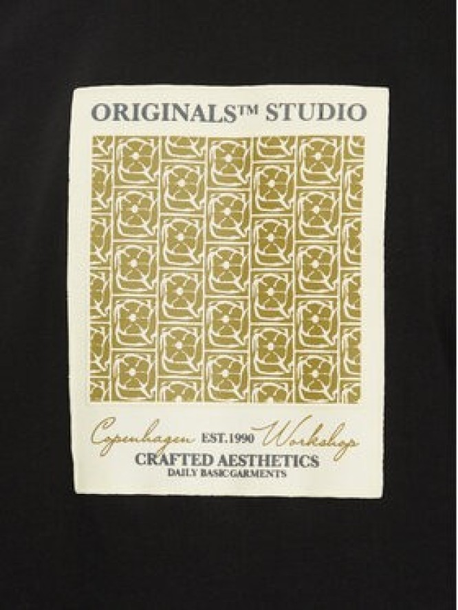 Jack & Jones T-Shirt Islington 12273019 Czarny Loose Fit