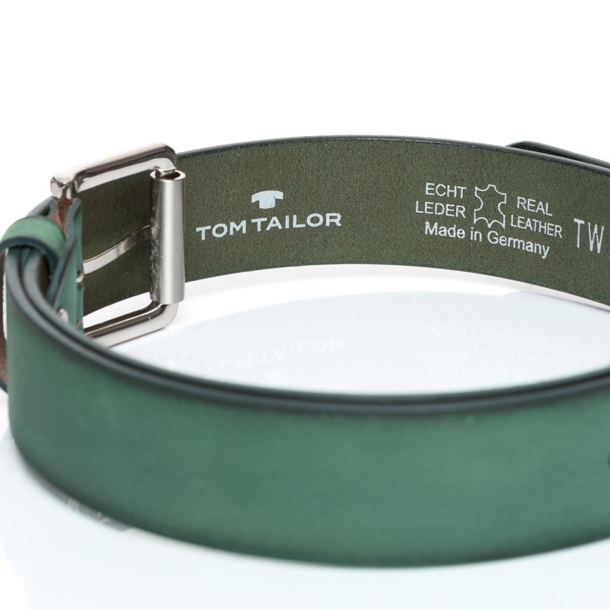 TOM TAILOR PASEK SKÓRZANY SOPO-TT376 571 40mm Ledergürtel RO2689